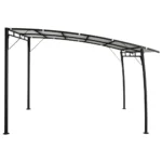 Garden Sunshade Awning 118.1" x 118.1" x 100.4" in Cream - Ideal for Outdoor Parties and Relaxation - Image 2