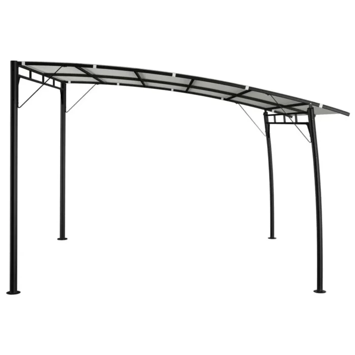 Garden Sunshade Awning 118.1" x 118.1" x 100.4" in Cream - Ideal for Outdoor Parties and Relaxation - Image 2
