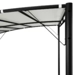 Garden Sunshade Awning 118.1" x 118.1" x 100.4" in Cream - Ideal for Outdoor Parties and Relaxation - Image 4