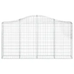 Arched Gabion Basket 78.7"x11.8"x39.4"/47.2" - Durable Galvanized Iron for Decorative Garden Barrier - Image 2