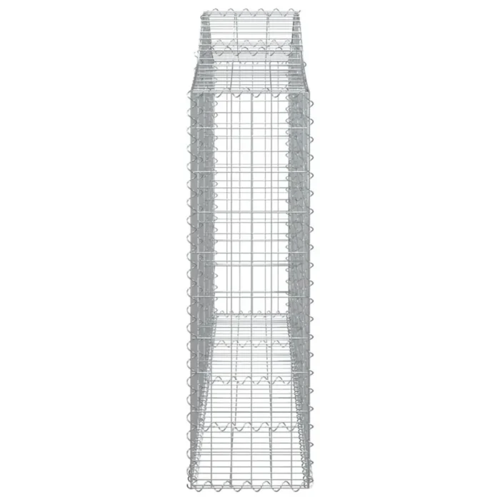 Arched Gabion Basket 78.7"x11.8"x39.4"/47.2" - Durable Galvanized Iron for Decorative Garden Barrier - Image 3