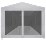 Premium 29.5' x 9.8' Outdoor Party Tent with 8 Mesh Sidewalls - Durable, Weather-Resistant Canopy for Weddings, BBQs, Festivals
