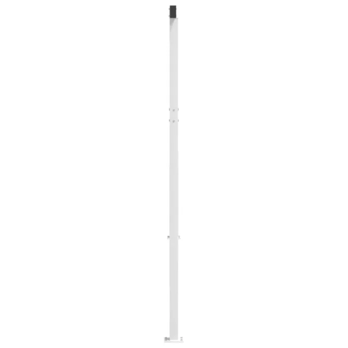 Durable White Awning Post Set Sturdy Iron Construction, 177.2" x 96.5" Ideal for Terrace, Balcony, or Garden - Image 3