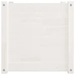 Elegant White Garden Planter - 19.7"x19.7"x19.7" Durable Solid Pine Wood Planter for All-Season Use - Image 3
