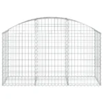 Premium Arched Gabion Basket - Durable Galvanized Iron 59.1"x19.7"x31.5"/39.4" for Decorative & Functional Garden Barriers - Image 2