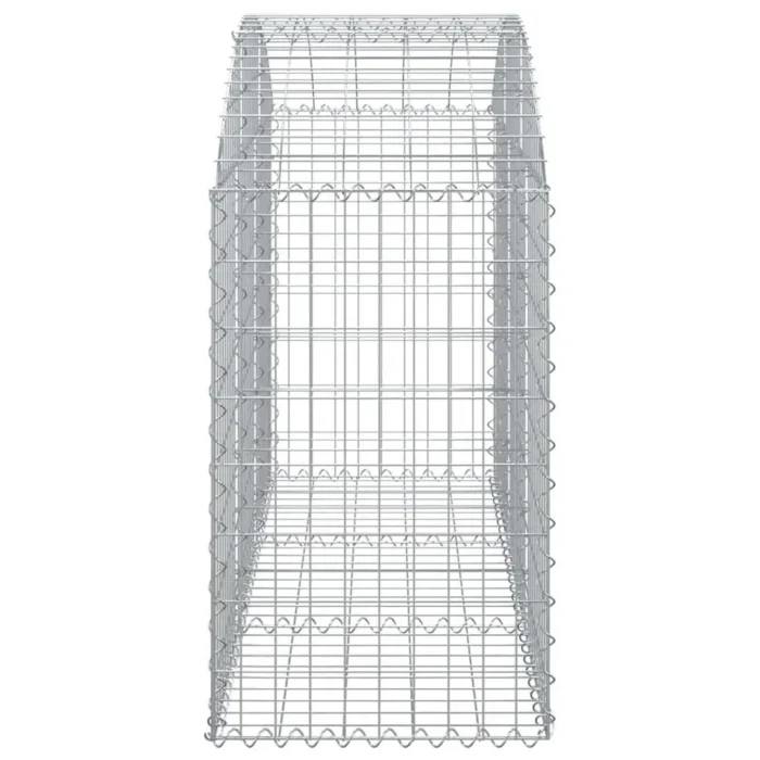 Premium Arched Gabion Basket - Durable Galvanized Iron 59.1"x19.7"x31.5"/39.4" for Decorative & Functional Garden Barriers - Image 3