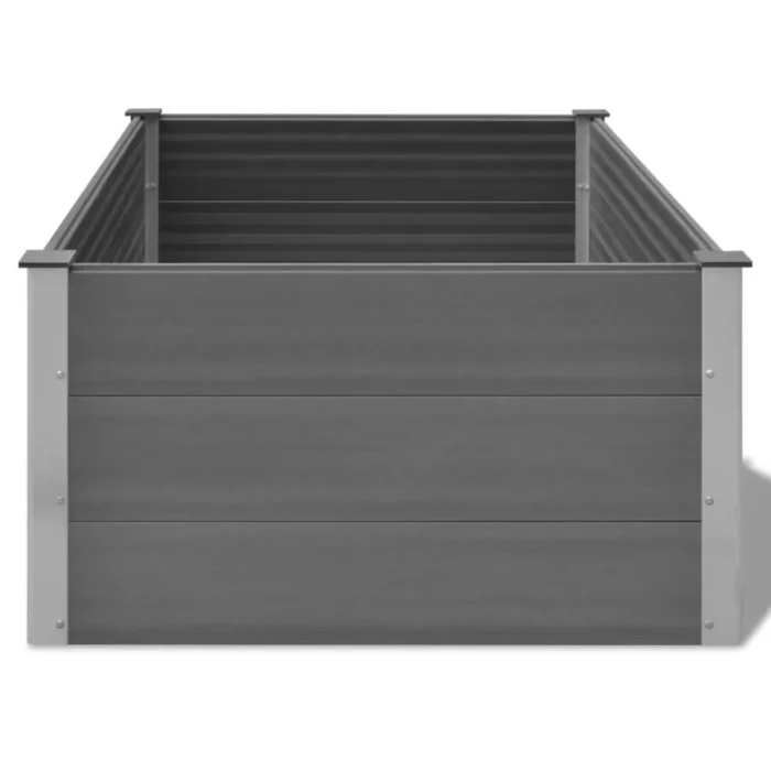 Garden Raised Bed WPC 59.1"x39.4"x21.3" Gray - Durable & Weather Resistant | Perfect for Outdoor Gardening - Image 4