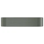 Durable Garden Raised Bed with Powder-Coated Steel Frame, 126.8"x39.4"x26.8" - Weather-Resistant, Gray | Ideal for Outdoor Gardening - Image 2