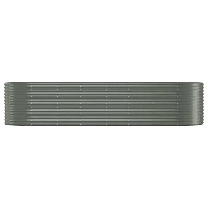 Durable Garden Raised Bed with Powder-Coated Steel Frame, 126.8"x39.4"x26.8" - Weather-Resistant, Gray | Ideal for Outdoor Gardening - Image 2