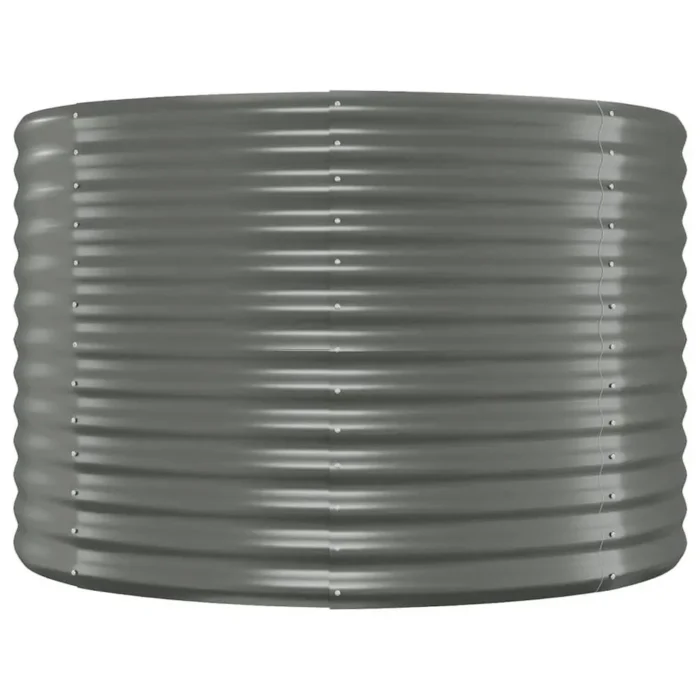 Durable Garden Raised Bed with Powder-Coated Steel Frame, 126.8"x39.4"x26.8" - Weather-Resistant, Gray | Ideal for Outdoor Gardening - Image 3