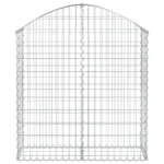 Arched Gabion Basket 39.4"x11.8"x39.4"/47.2" - Durable Galvanized Iron Garden Barrier & Decorative Wall - Image 2
