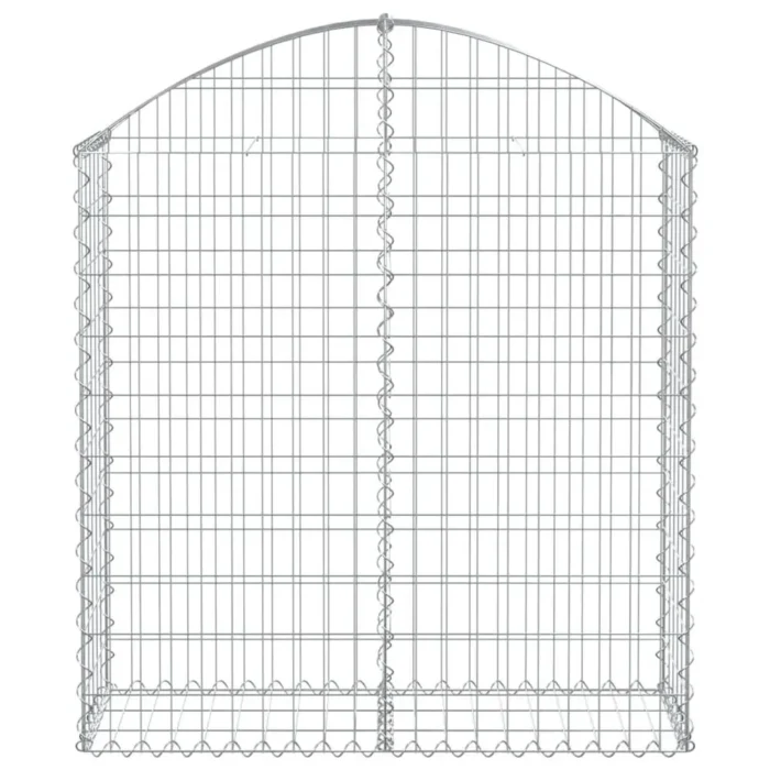 Arched Gabion Basket 39.4"x11.8"x39.4"/47.2" - Durable Galvanized Iron Garden Barrier & Decorative Wall - Image 2