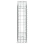 Arched Gabion Basket 39.4"x11.8"x39.4"/47.2" - Durable Galvanized Iron Garden Barrier & Decorative Wall - Image 3