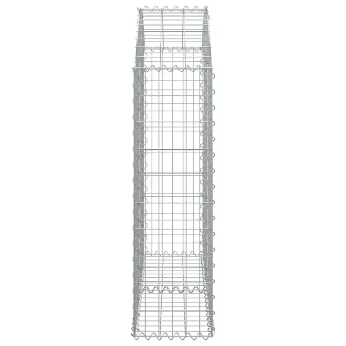 Arched Gabion Basket 39.4"x11.8"x39.4"/47.2" - Durable Galvanized Iron Garden Barrier & Decorative Wall - Image 3