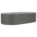 Durable Garden Raised Bed - Powder-coated Steel | 59.8"x31.5"x14.2" Gray | Ideal for Plants & Vegetables