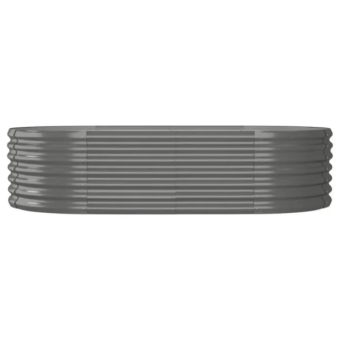 Durable Garden Raised Bed - Powder-coated Steel | 59.8"x31.5"x14.2" Gray | Ideal for Plants & Vegetables - Image 2