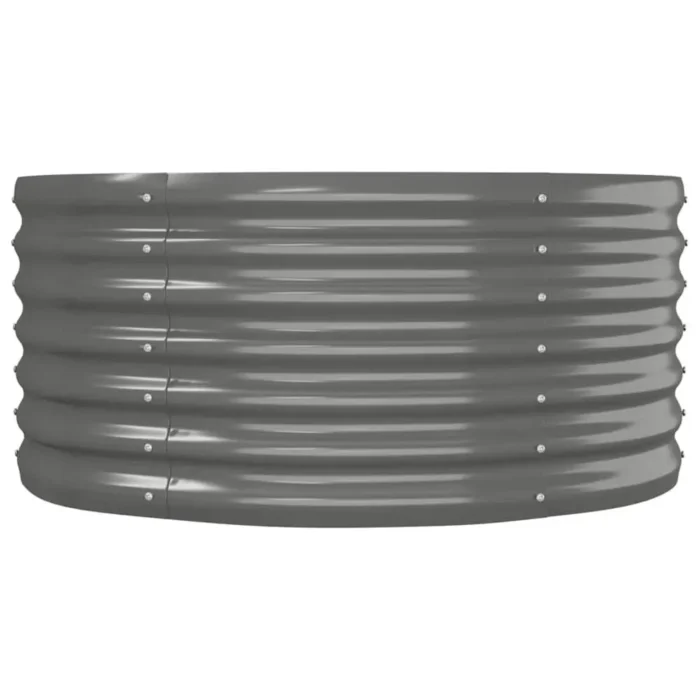 Durable Garden Raised Bed - Powder-coated Steel | 59.8"x31.5"x14.2" Gray | Ideal for Plants & Vegetables - Image 3