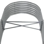 Durable Garden Raised Bed - Powder-coated Steel | 59.8"x31.5"x14.2" Gray | Ideal for Plants & Vegetables - Image 4