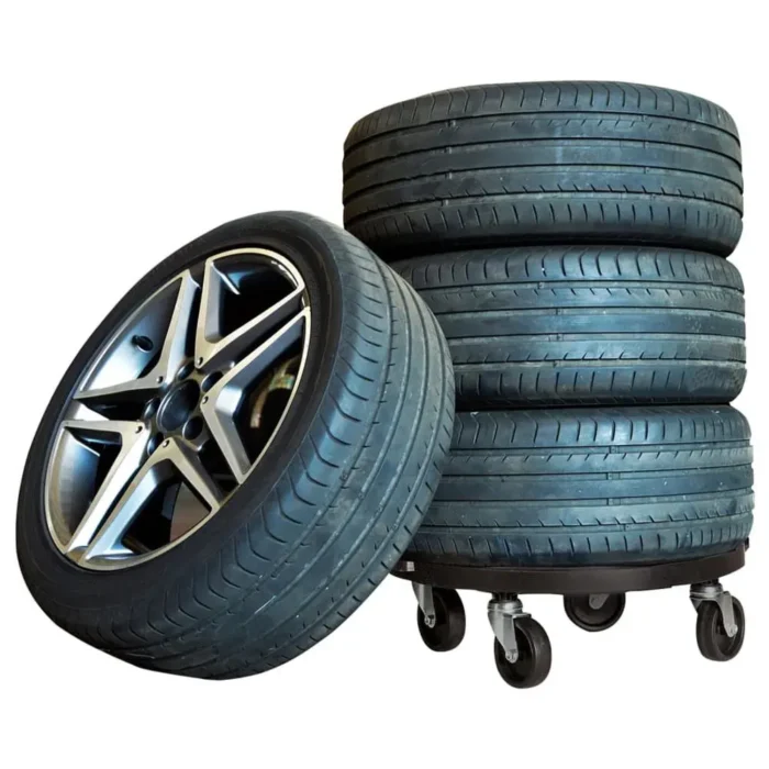 Heavy-Duty Plant Trolleys with Wheels - Set of 3, 15.7" Diameter, Black, 606.3 lb Capacity - Image 3