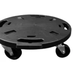 Heavy-Duty Plant Trolleys with Wheels - Set of 3, 15.7" Diameter, Black, 606.3 lb Capacity - Image 4