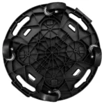 Heavy-Duty Plant Trolleys with Wheels - Set of 3, 15.7" Diameter, Black, 606.3 lb Capacity - Image 5