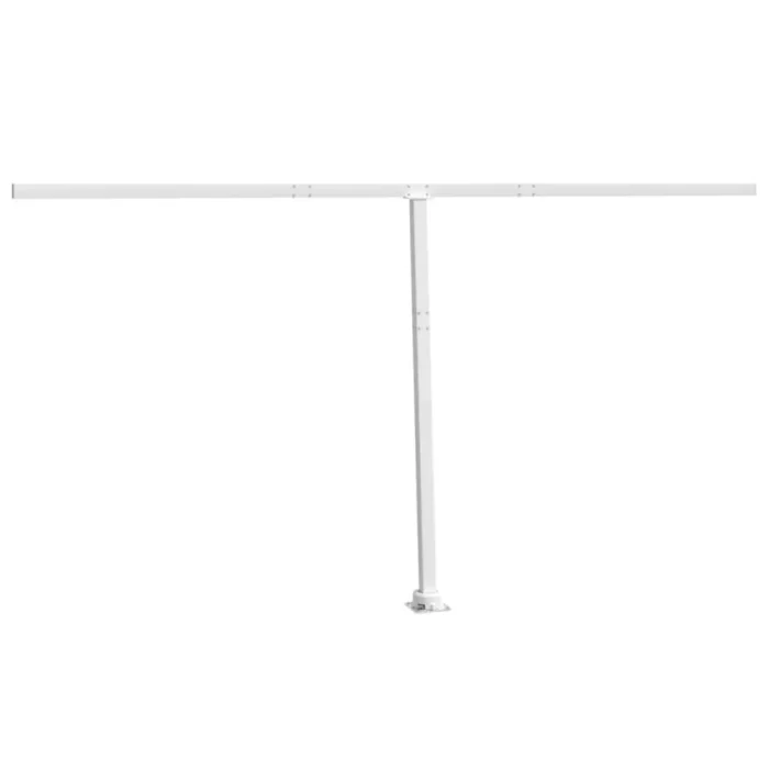 Premium White Iron Awning Post Set (177.2" x 96.5") - Ideal for Terrace, Balcony, Garden Shade - Image 1