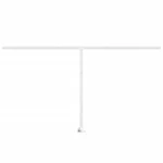 Premium White Iron Awning Post Set (177.2" x 96.5") - Ideal for Terrace, Balcony, Garden Shade - Image 2