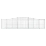 Durable Arched Gabion Basket 157.5"x11.8"x31.5"/39.4" - Galvanized Iron Garden Wall | Weather-Resistant & Stylish - Image 2