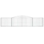 Durable Arched Gabion Basket 157.5"x11.8"x31.5"/39.4" - Galvanized Iron, Decorative & Sound-Insulating Garden Barrier - Image 2