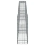 Durable Arched Gabion Basket 157.5"x11.8"x31.5"/39.4" - Galvanized Iron, Decorative & Sound-Insulating Garden Barrier - Image 3