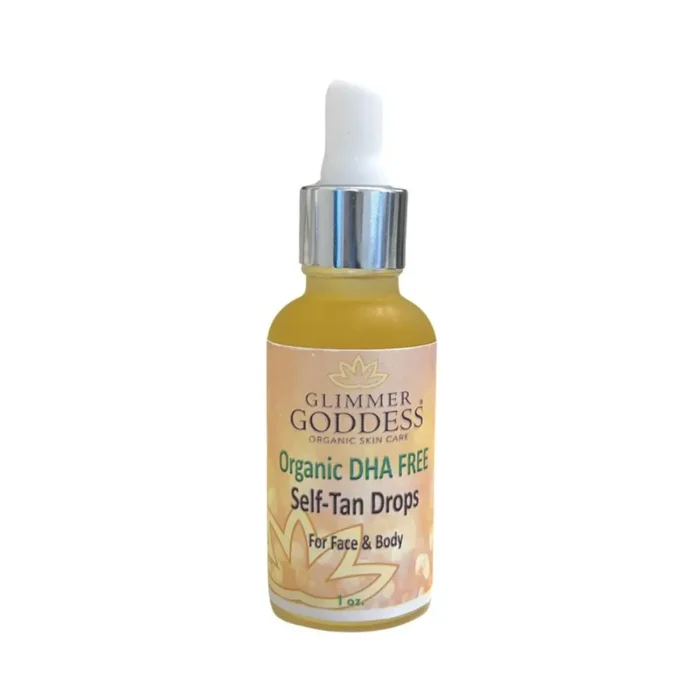 Organic DHA FREE Self Tan Drops for Face & Body 1 oz. - Natural, Nourishing Tan - Image 1