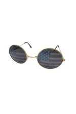 American Flag Round Shaped Sunglasses - Stylish Patriotic Eyewear