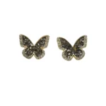 Elegant Crystal Butterfly Earrings - Handmade Jewelry from Sausalito