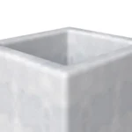 Exquisite Terra Series Poly Stone Planter in Aged Concrete - Durable Fiberstone & MGO Clay, 7.9" x 7.9" x 19.7" for Indoor/Outdoor Use - Image 5