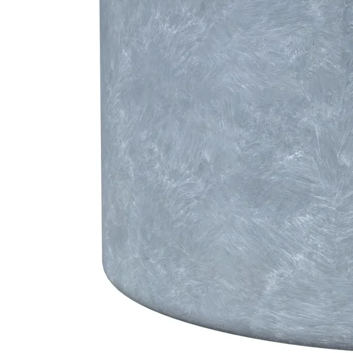 Elegant Poly Stone Cylindrical Planter - Aged Concrete, 24" Diameter, 26" High - Durable & Weather-Resistant Planter with Drainage Holes - Image 3