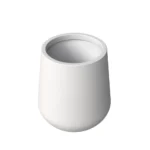 Elegant Orchid Series Poly Stone Planter in White 17.7" Dia x 17.7" High | Durable & Stylish Fiberstone MGO Clay Planter with Drainage Holes - Image 2