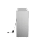 Edna 1-Shelf Silver Console Table - Contemporary Chic with Floating Glass Top - Image 4
