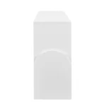 Stylish Four-Door Metal Handle Storage Cabinet with Adjustable Shelves | Perfect for Study & Living Room - Image 8
