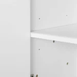 Stylish Four-Door Metal Handle Storage Cabinet with Adjustable Shelves | Perfect for Study & Living Room - Image 10