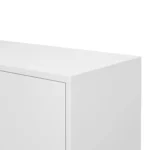 Stylish Four-Door Metal Handle Storage Cabinet with Adjustable Shelves | Perfect for Study & Living Room - Image 12