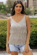 Mckinley Cowgirl Fringed Knit Vest - Boho Chic Fashion Statement for Women - Image 3