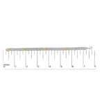 10K Yellow Gold Plated .925 Sterling Silver Diamond Curb Chain Bracelet - 7.5 Inches - Elegant and Timeless Jewelry for Women - Image 6