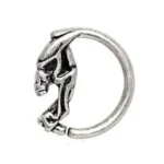 316L Stainless Steel Devil's Face Circular Ring - Unique & Stylish Jewelry - Image 3