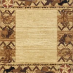 Tribes GC_YLS4011 Beige Southwest Area Rug - 7'10" x 10'3" - Elegant & Durable Home Decor