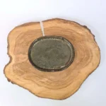 Elegant 20cm Green Glazed Oval Drip Tray - Ideal for Plant Care & Stylish Home Decor