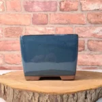 13cm Glazed Cascade Bonsai Pot - Stylish Dark Blue, High-Quality Ceramic for Bonsai Enthusiasts