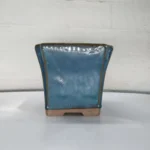 13cm Glazed Cascade Bonsai Pot - Elegant Blue Ceramic Planter for Bonsai Trees | 13cm x 12cm