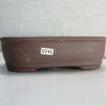Premium 21cm Unglazed Bonsai Pot - Elegant Rectangular Brown Planter for Bonsai Display
