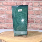 Elegant 9cm Glazed Bonsai Pot - Dark Green Cascade | Perfect for Bonsai Enthusiasts