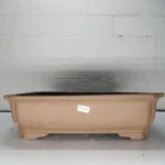 Elegant 31cm Unglazed Oval Bonsai Pot - Brown | With Drainage & Wiring Holes